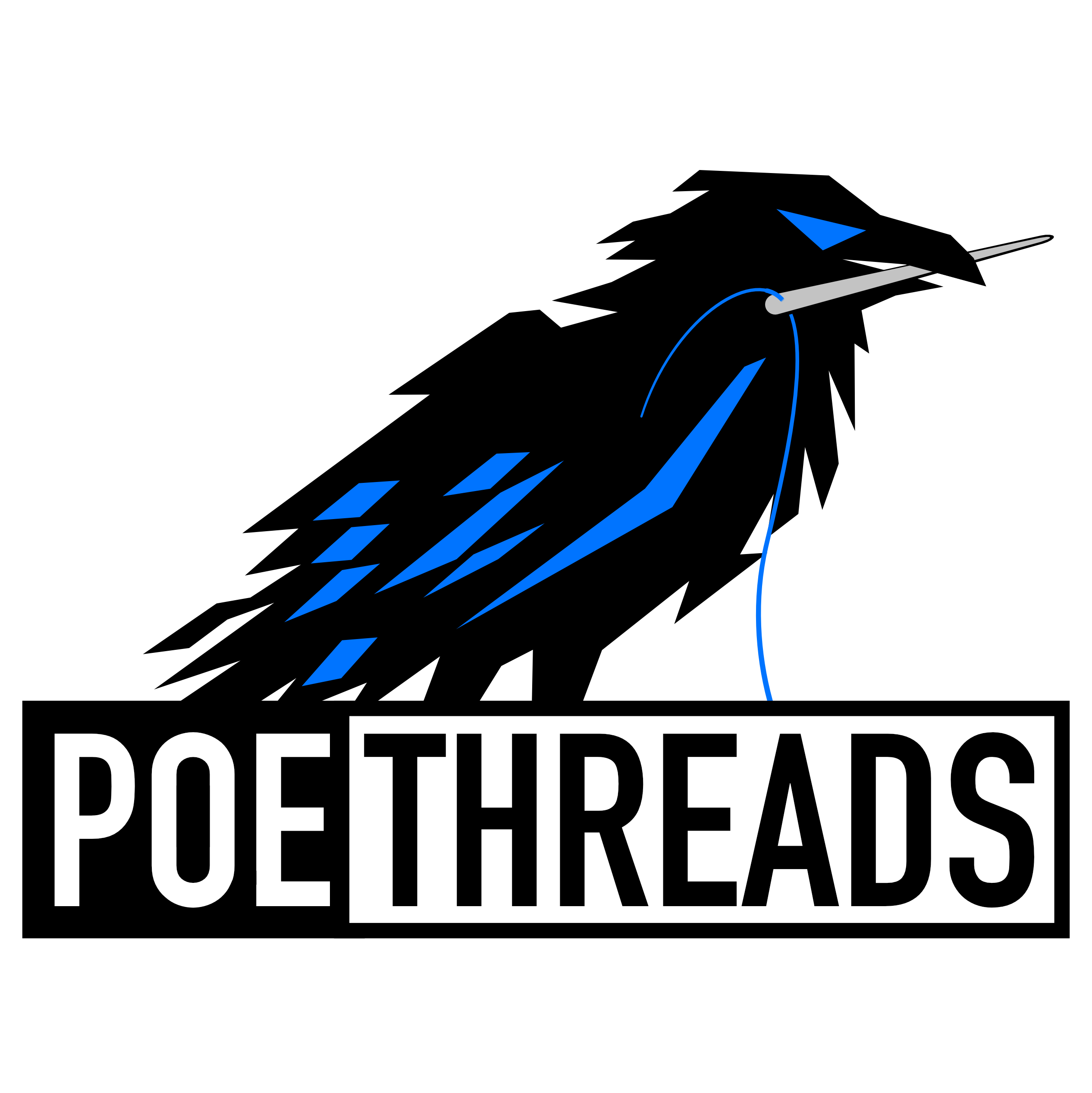 Poe Threads logo icon